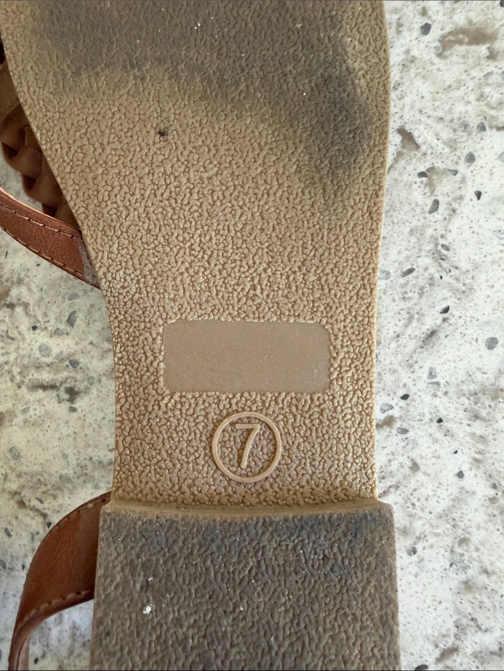Mossimo Supply Co. Women's Brown Braided T-Strap Sandals - Picture 3 of 6